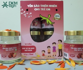 Yến sào thiên nhiên cho trẻ em vị Dâu (4 lọ x 70ml)