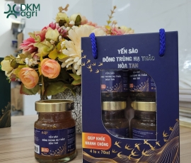 Yến sào & Đông trùng hạ thảo hòa tan (4 lọ x 70ml)